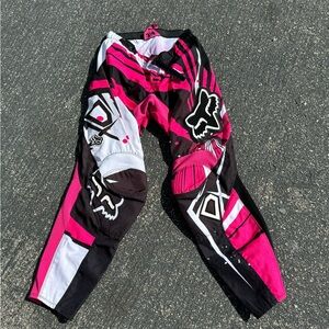 Fox Racing 180 Motocross Pants Womens 3/4 Pink Motorcycle Dirt Bike Biker Gear